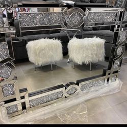 New Wall Mirror Encrusted Diamonds 