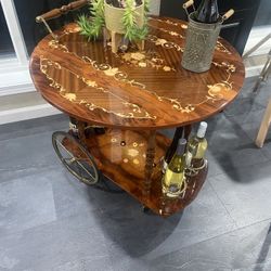 Elegant Vintage Bar Cart