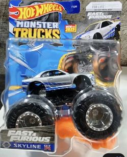 Hotwheels Monster Trucks Fast and Furious GTR R34