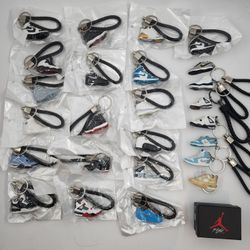 Nike Keychains 3D W/ Laces Lot Of 25