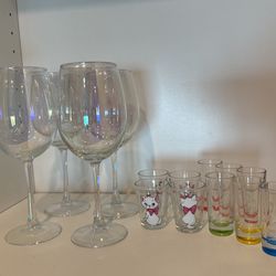 Brand New Wine And Shot Glasses 20$