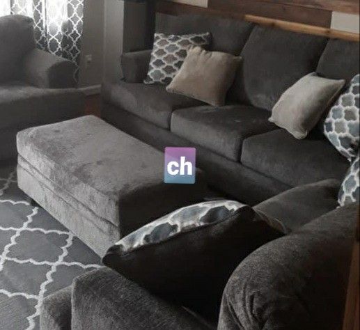 🐶same Day And Free Delivery 🍒Dorsten Slate Living Room Set 🥫