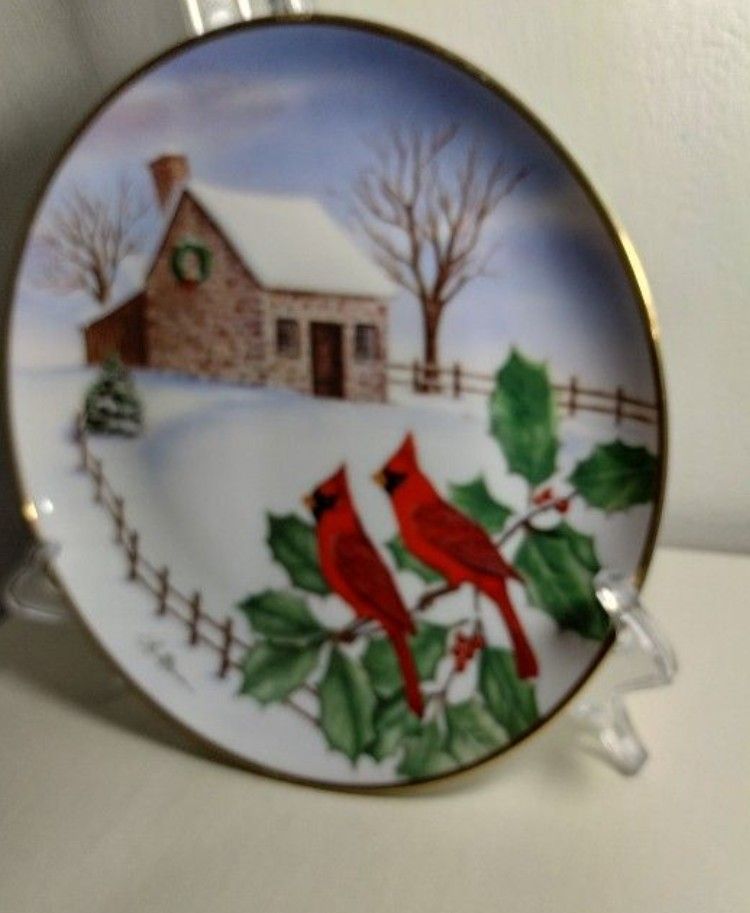 LIMITED EDITION CHRISTMAS SEAL PLATE 8"