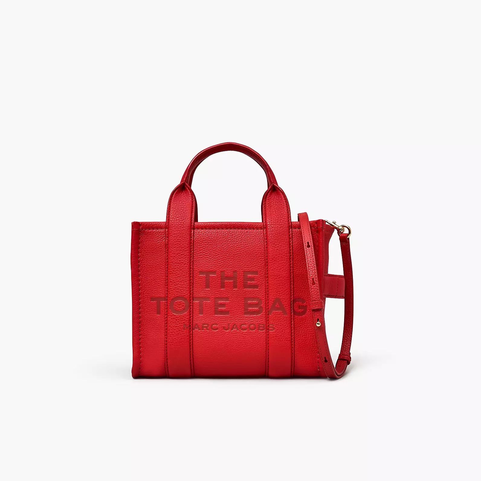 THE LEATHER SMALL TOTE BAG (RED) MARC JACOBS 