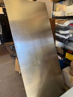 ALL STAINLESS 6' FOOD PREP/CATER/WORK TABLE w/SLIDING DRAWER STORAGE & BOTTOM SHELF.