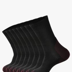 ECOEY Men's Work Boots Athletic Running Crew Socks, Dry-Tech Moisture Wicking Heavy Cushion Multi Pack