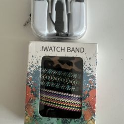 Fitbit Versa Smartwatch Bands X 4 & 1 pair Earphones & ACL backpack