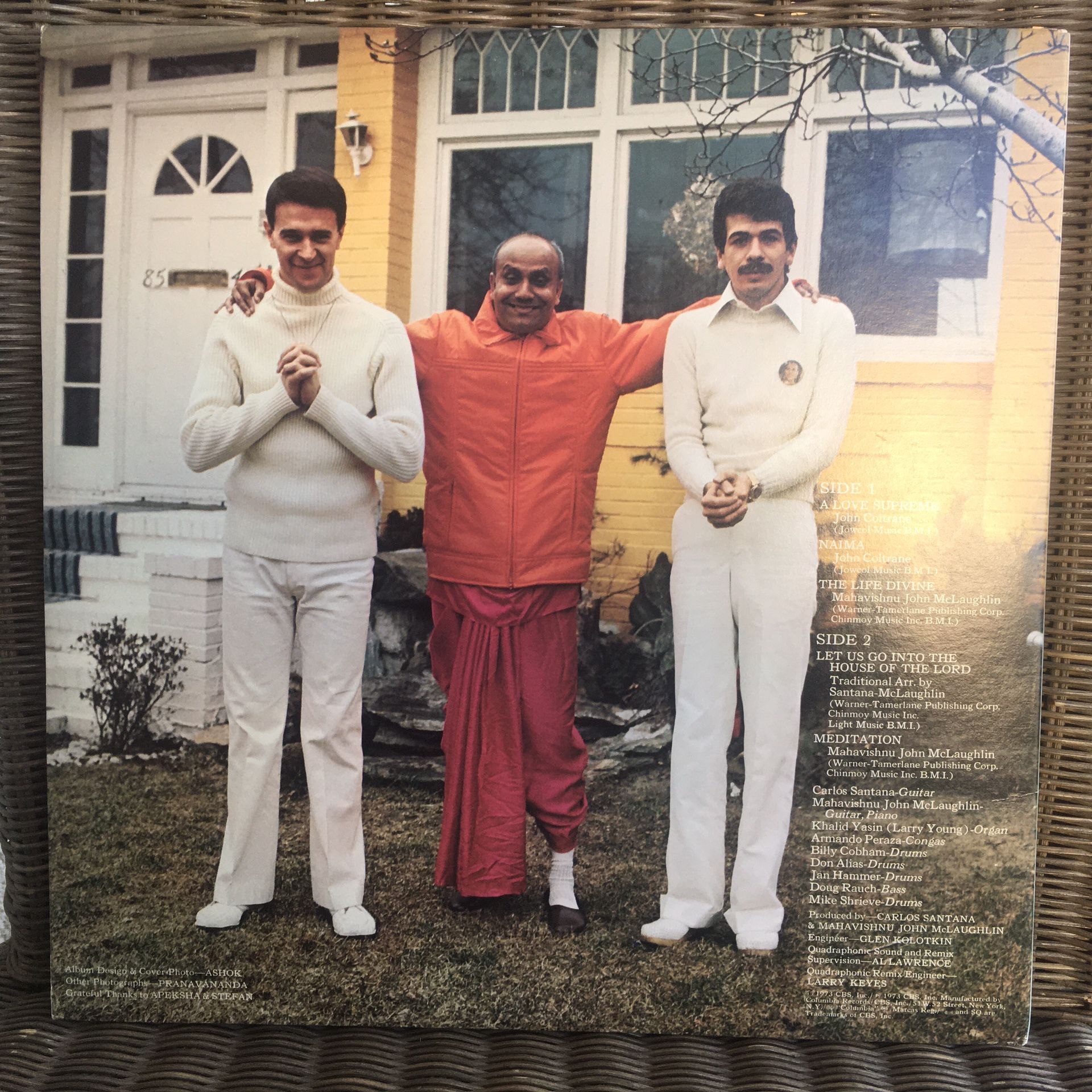 Carlos Santana & Mahavishnu John McLaughlin Vinyl Record