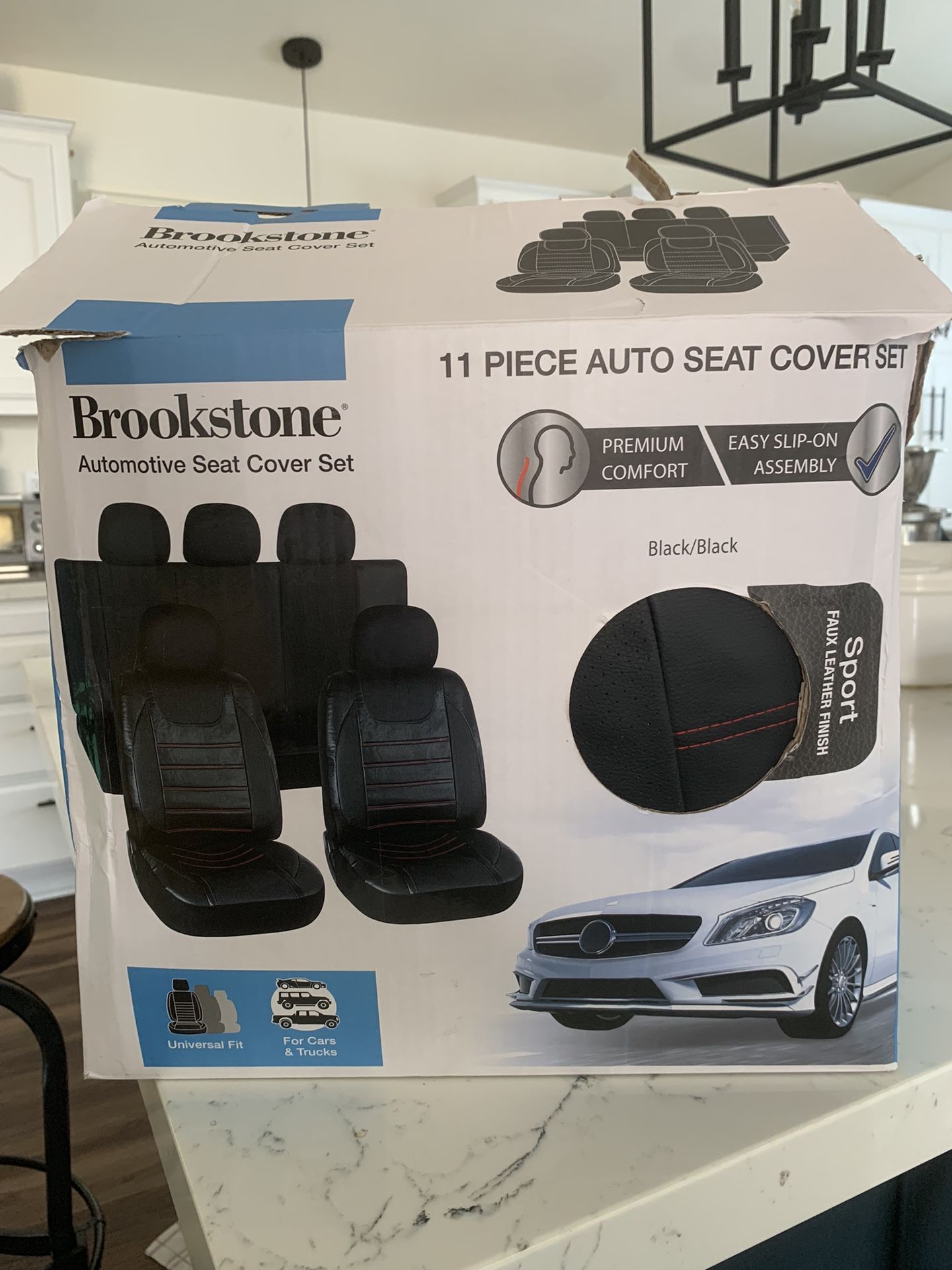 Brookstone automotive seat cover set discount