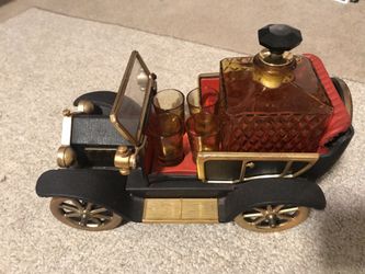 Vintage musical car whiskey decanter alcohol bar