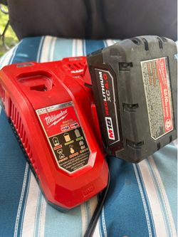 Milwaukee battery and charger
