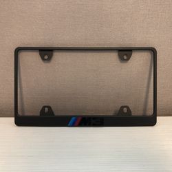 Metal Black M3 Frame with Color letters