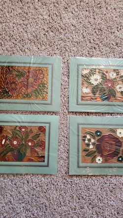 European Handmade Metal Art Painting Lot