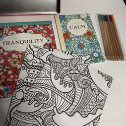 Tranquility Color KeepSet Coloring Books Posters Colored Pencils Set Coloring Books Posters Colored Pencils