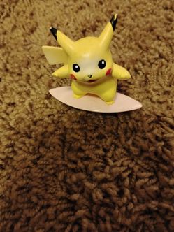 Surfing Pikachu Pokémon Mini Figure