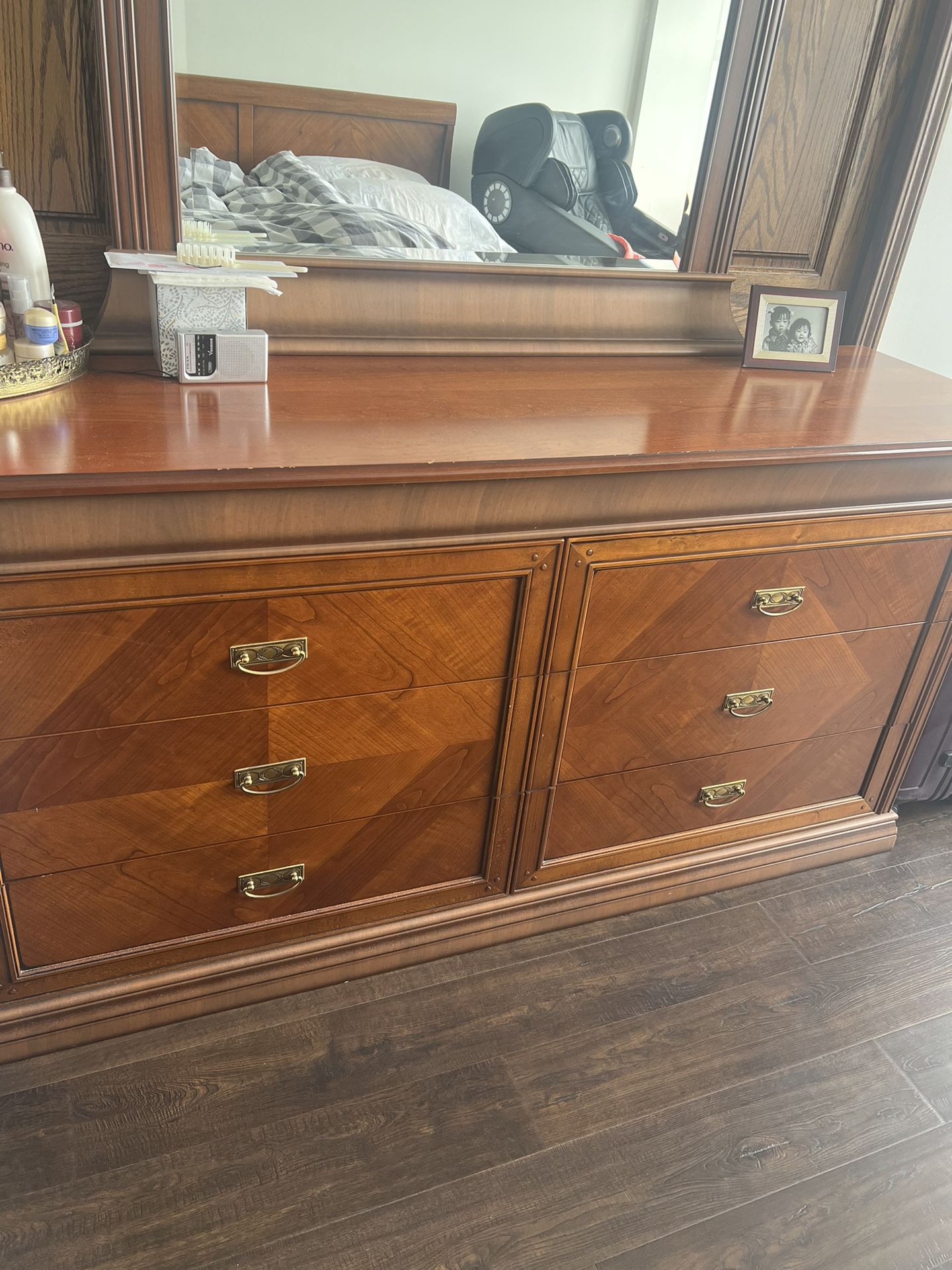 Drawer Chest With Mirror $75. 