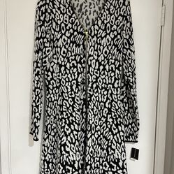 NWT I-N-C Long Sleeve Front Zipper Women Dress