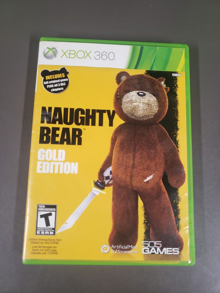 Naughty Bear Gold Edition For Xbox 360