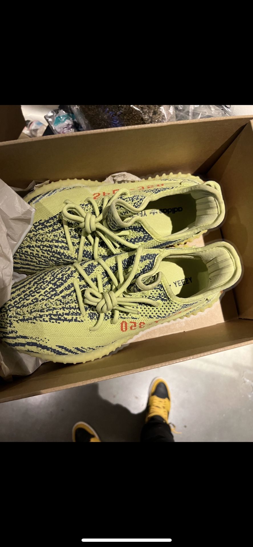 Adidas Yezzy Boost 350 Semi frozen Yellow (Neon Green)
