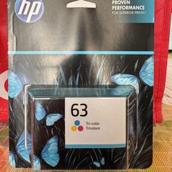 HP Tri -color Ink Printer Cartridge 63