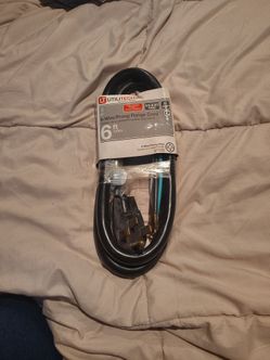 Utilitech 4 wire /Prong range cord 6 ft. 6/2 & 8/2 Gauge 50 amp