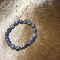 Labradorite Pull String Bracelet Size 8 inches
