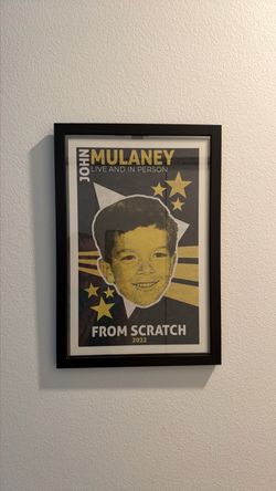John Mulaney From Scratch 2022 Tour Poster Framed