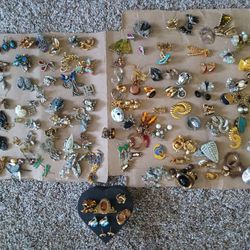 Reasonable offers considered 140 Pairs Vintage Earrings Jewelry Collection $400 for all 140 pairs. Includes Signed Pieces Selling Entire 45 Year Estat