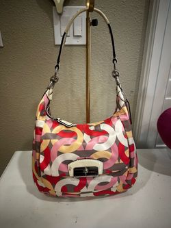 Coach Multicolor Print Shoulder Bag