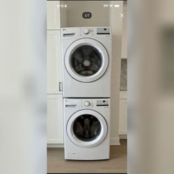LG WM3400CW Washer Dryer Set, Stacked Front Load - Like New - 2024 โ Chino, CA