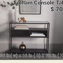 Brand New Fullhan Console Table Glass