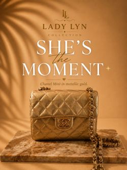 CHANEL Mini Crossbody - Champagne Gold Metallic