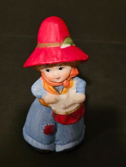 Jasco Merri Bells Little Drummer Boy 70s Vintage Fine Bisque Porcelain