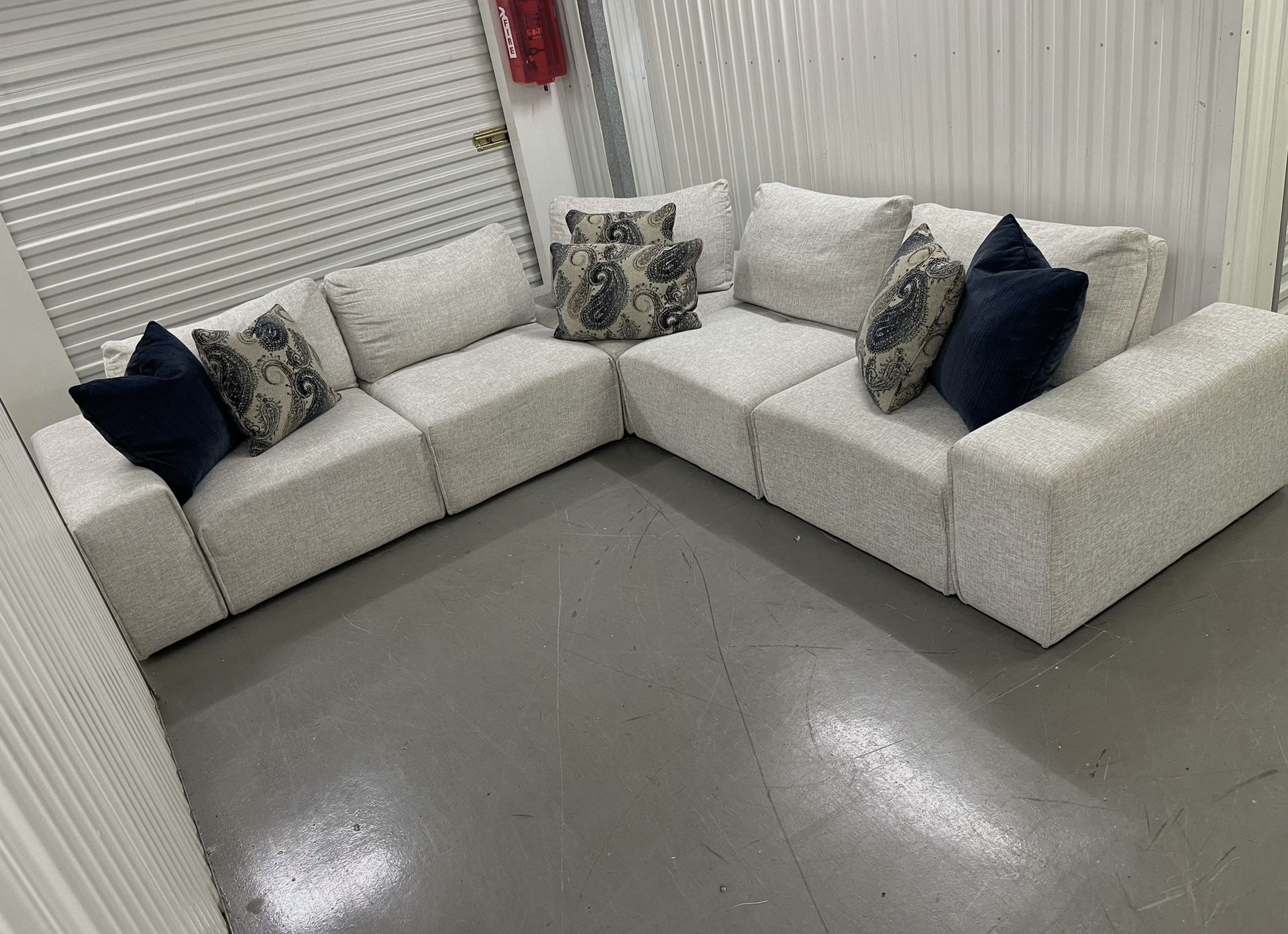 Grey Modular Sectional Set - Free Delivery 