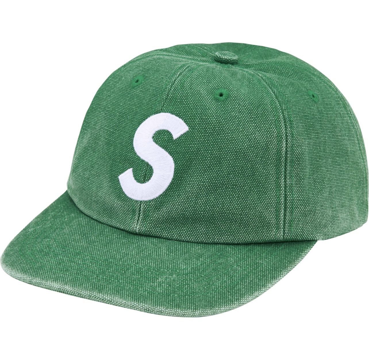 Supreme Pigment Coated Canvas S Logo Cap