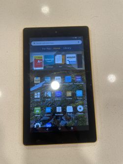 Amazon Fire 7 Tablet (9th Gen, Yellow, Wi-Fi, Good Condition)