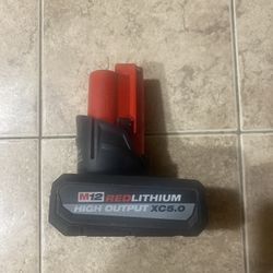 Milwaukee 5.0 Red Lithium