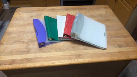 5 binders- Avery/Performore 3-ring