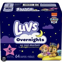 Luvs Overnights Diapers Size 5 Baby Diaper