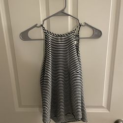 Abercrombie & Fitch Striped Halter Tank Small