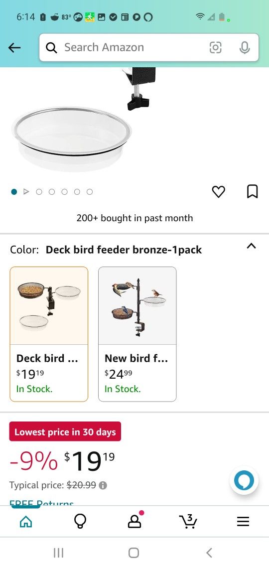 Deck Bird Feeder.
