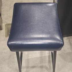 2 Blue Bar Stools 