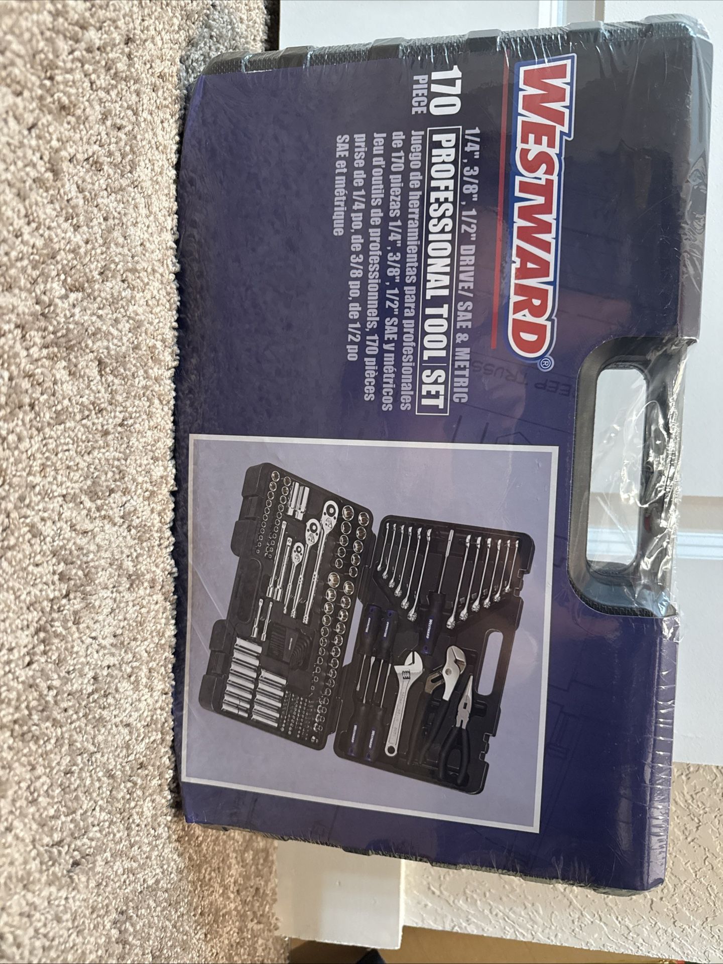 WESTWARD Master Tool Set SAE and Metric 170-Piece