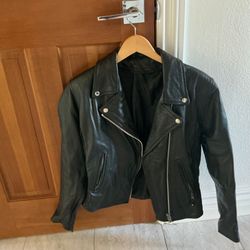 Womens leather riding jacket size large