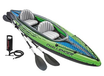 New INTEX K2 Challenger Inflatable 2 Person Sit-In Kayak - $125