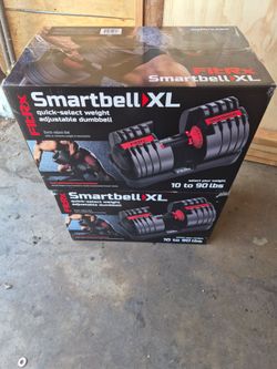 Pair of adjustable dumbbells 90lbs  each