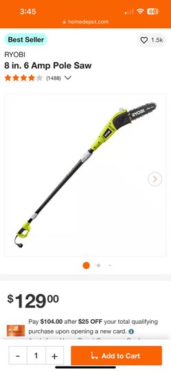 Ryobi Electric Chain Saw New