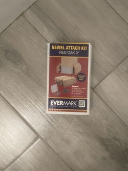 Evermark Stair Parts 3 in. Unfinished Red Oak Newel Post Attachment Kit