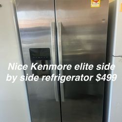 Nice Kenmore Élite Side By Side Refrigerator 