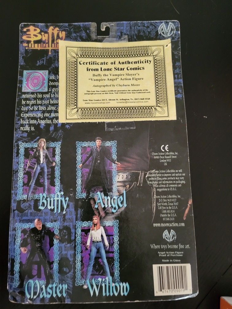 Buffy the Vampire Slayer Angel Action Figure - Signed